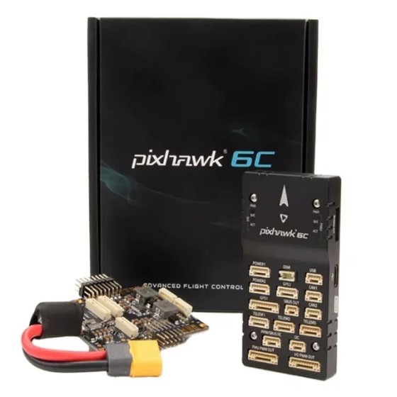 Holybro Pixhawk 6C Autopilot H743 Flugs teuerung (Aluminium gehäuse) PM02 Leistungs modul M8N GPS für RC Multi rotor Flugzeuge DIY